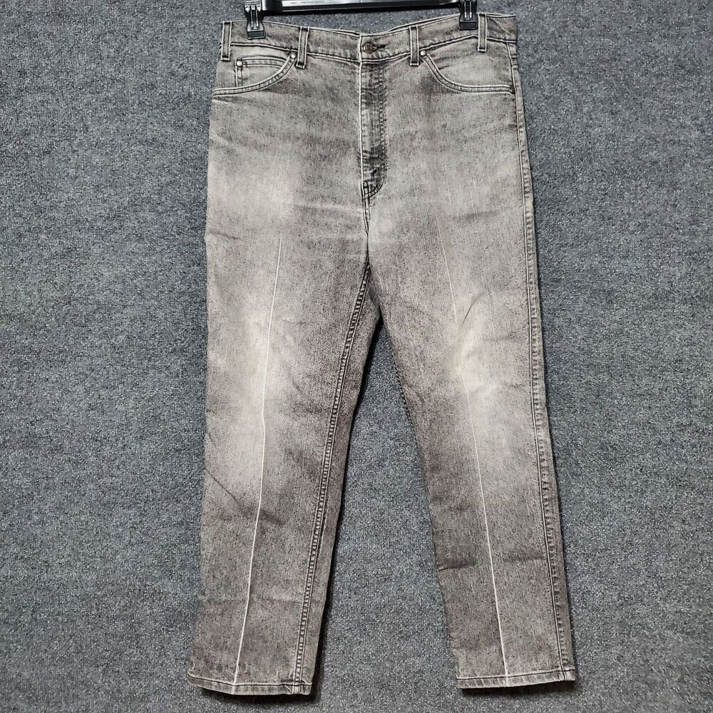 Vintage Levi's 540 Jeans Mens 36 Gray Acid Wash Denim Relaxed Fit 90s Brown Tag